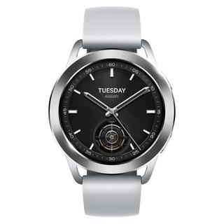 Buy Xiaomi s3 smart watch, 1. 43-inches amoled display, rubber strap, bhr7873gl – silver in Kuwait