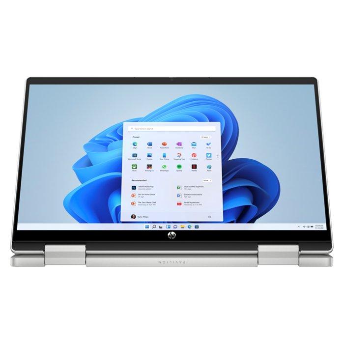 لابتوب اتش بي بافليون x360 2 في 1, انتل كور آي 7, 16 جيجابايت رام, 512 جيجابايت اس اس دي, 14 بوصة, انتل جرافكس ايريس اكس, ويندوز 11, 834W3EA#ABV - فضي