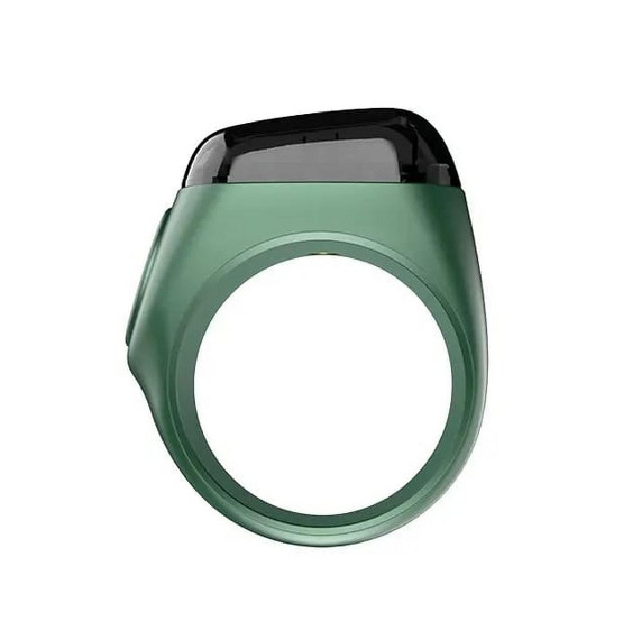 Iqibla Zikr Smart Noor N06 Ring, 20mm – Green