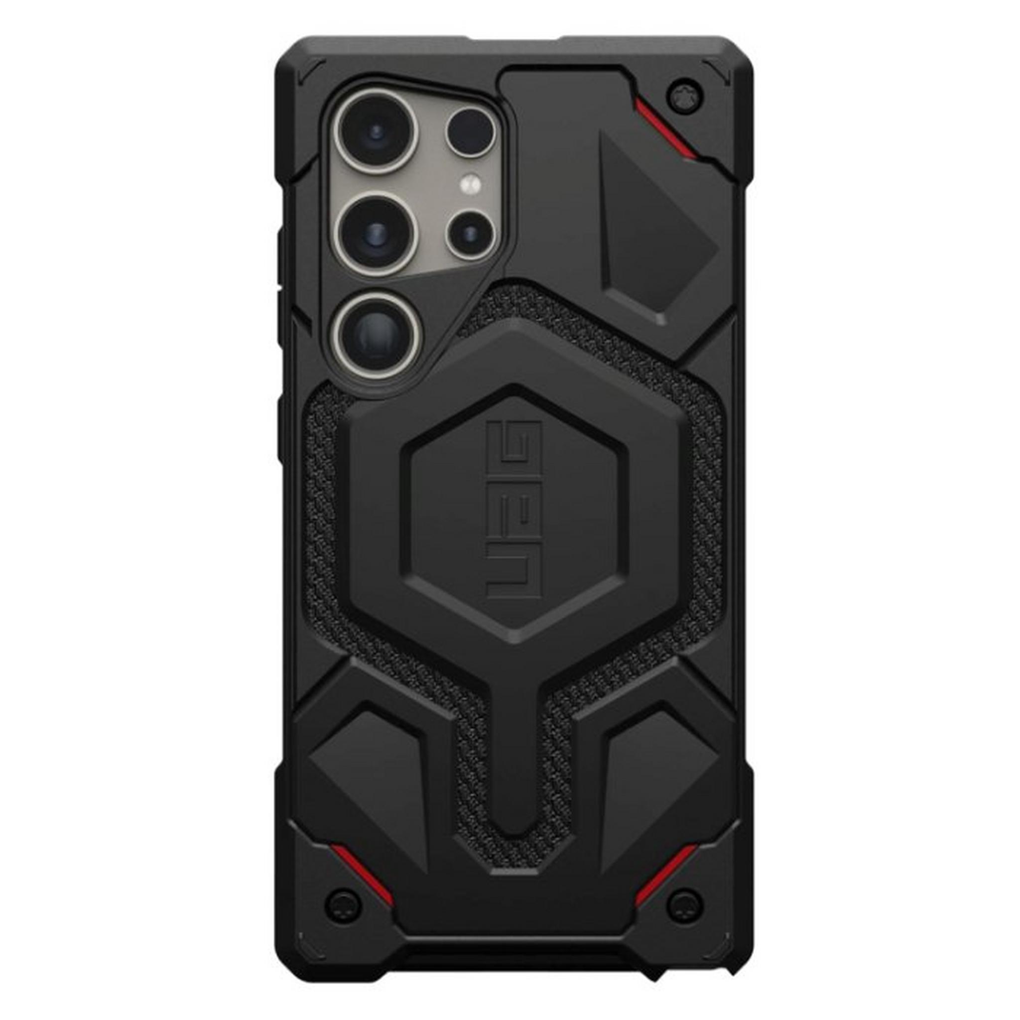 UAG Monarch Pro Case for 6.8" Samsung Galaxy S24 Ultra, Magnetic Charging,  214416113940 - Kevlar Black