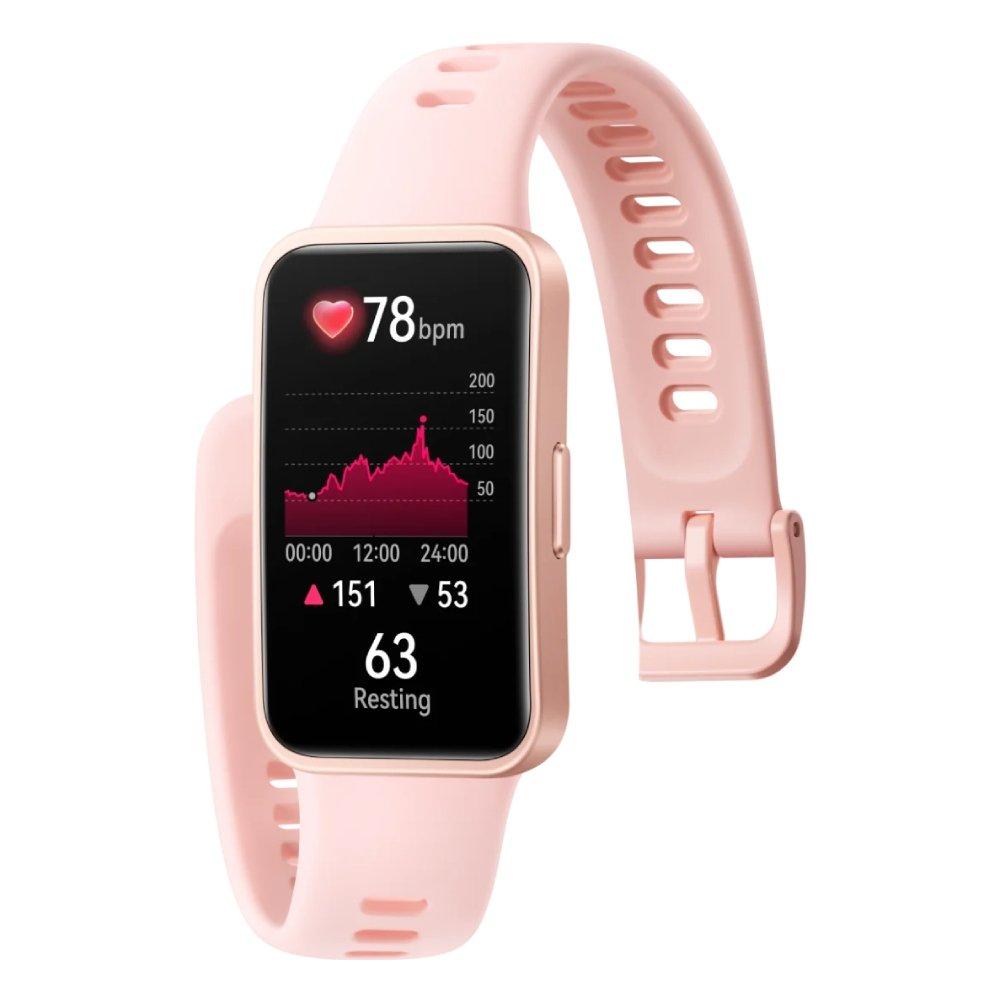 Huawei Band 9 Smart watch, 1.47-inch, Fluoroelastomer Nylon Strap, KIMI B19-PINK – Pink