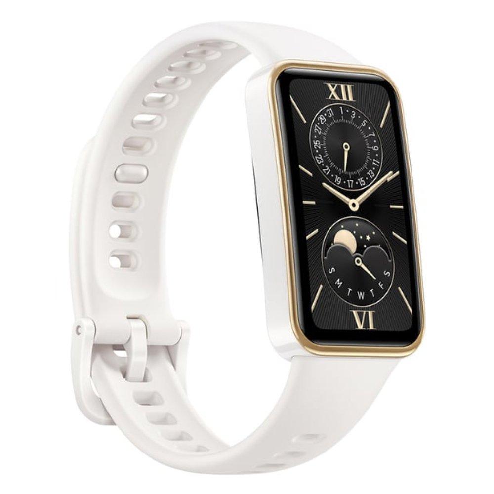 Huawei Band 9 Smart watch, 1.47-inch, Fluoroelastomer Nylon Strap, KIMI B19-WHITE– White