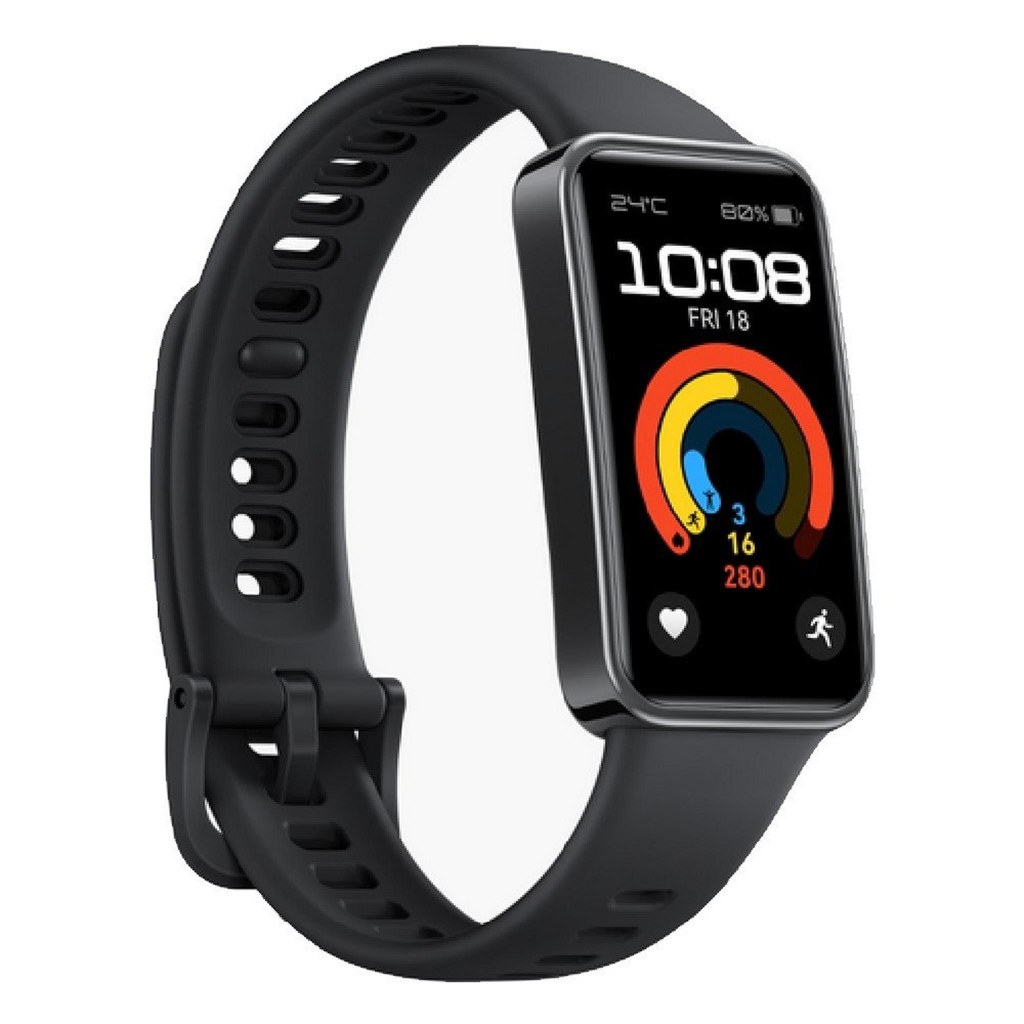 Huawei Band 9 Smart watch, 1.47-inch, Fluoroelastomer Nylon Strap, KIMI B19-BLACK – Black