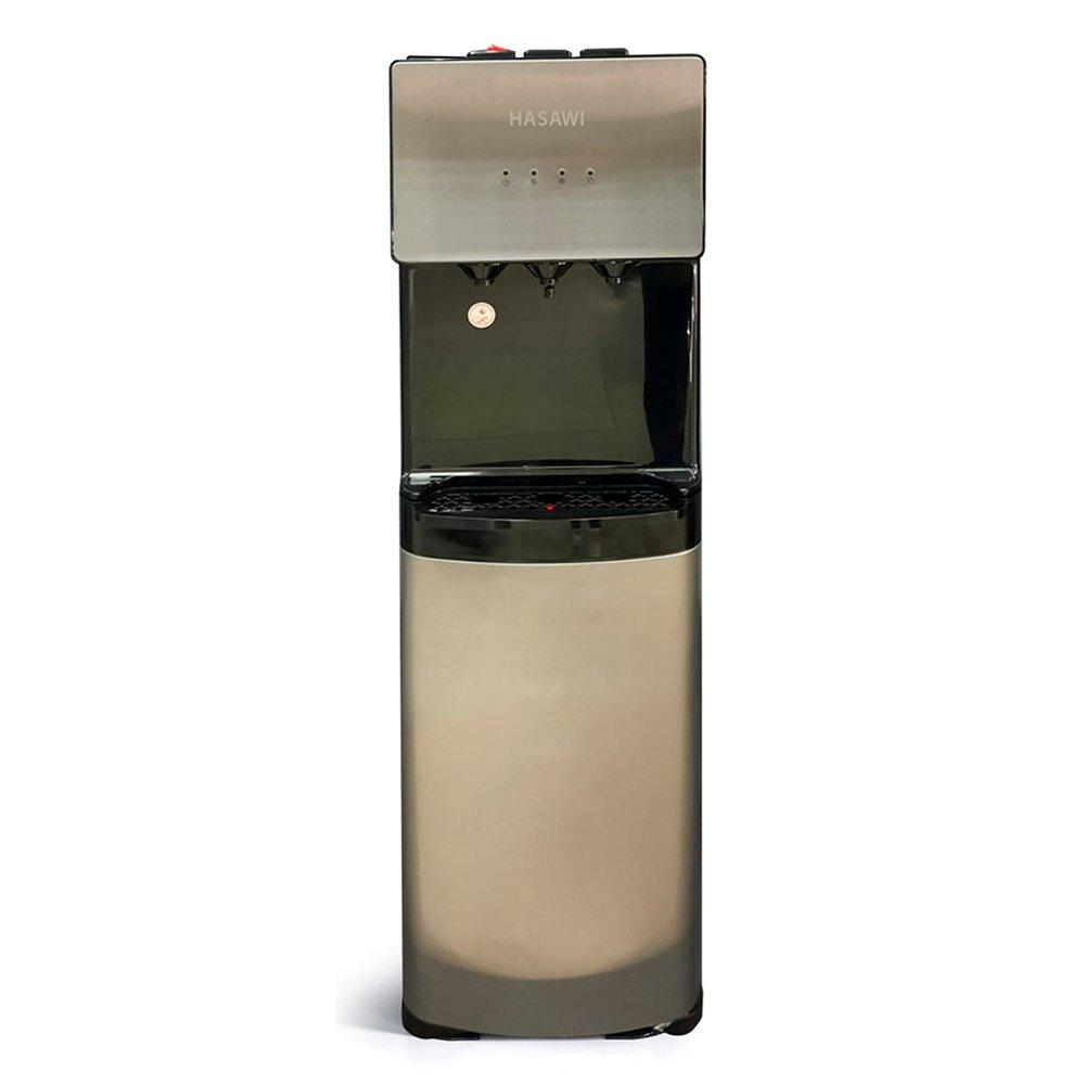 Hasawi 3 Taps Free Stand Water Dispenser + Carbon Filter, HDJL1565UFBKPC4FLM - Black
