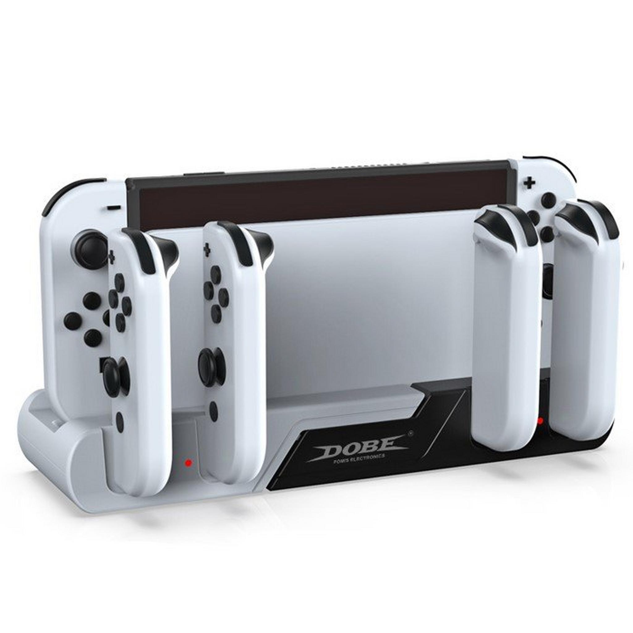 Dobe Charging Station for N-Switch OLED Joy-Con , L/R Small, TNS-0122B - White