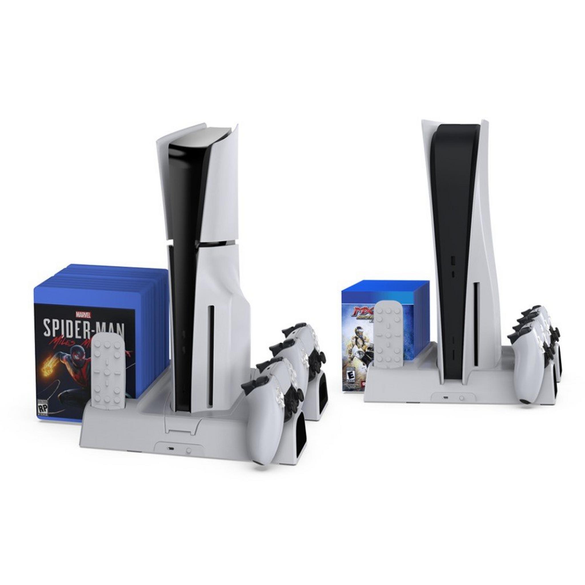 Dobe Multlfunctional Cooling Stand and Charging Dock for PS5 New Console, TP5-3532B - White