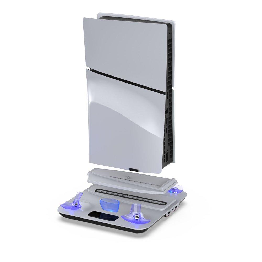 قاعدة تبريد متعددة الوظائف لجهاز بلاي ستيشن 5 من دوبي، TP5-3550 - أبيض