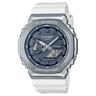 Buy Casio g-shock men’s watch, analogue/digital, 49mm, gm-2100ws-7adr – white in Kuwait