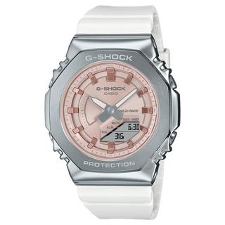 Buy Casio g-shock youth women’s watch, digital/analogue, 46mm, gm-s2100ws-7adr – white in Kuwait