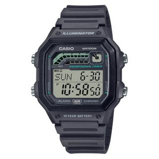 Buy Casio men’s sport watch, digital, 45mm, ws-1600h-8avdf – black in Kuwait