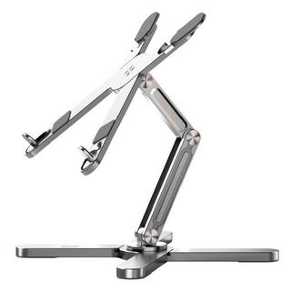 Buy Blupebble  double-x adjustable & foldable laptop stand, bp-dblxstand11. 17 - silver in Kuwait