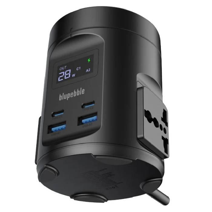 موزع طاقة متعدد المنافذ يو اس بي - سي الى يو اس بي - ايه من بلو بيبل،  بقدرة 65 واط -BP-MAGPODHUB - أسود