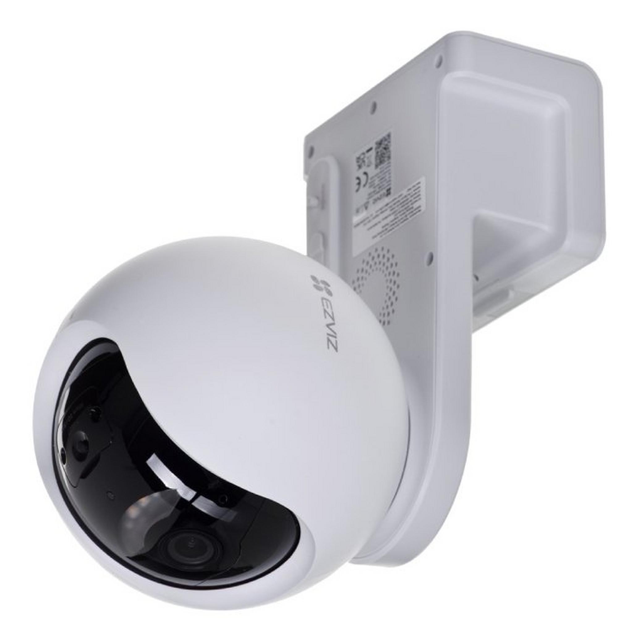 Ezviz EB8 Pan & Tilt Battery Camera, 4G Connectivity, 2K Resolution - White