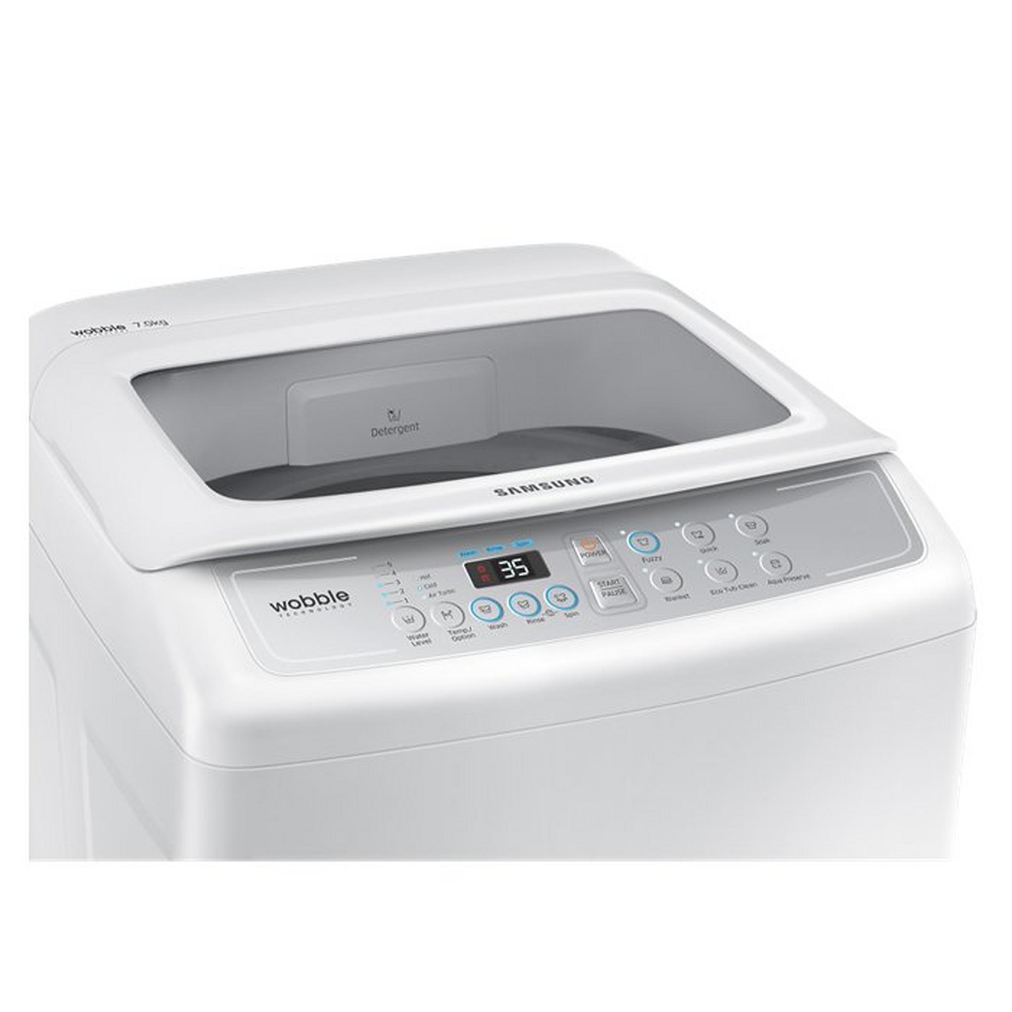 Samsung 7 Kg Top Load Washing Machine, WA70H4200SW – White