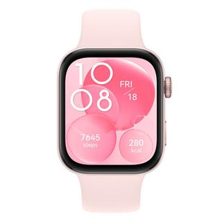 Buy Huawei watch fit 3, aluminum body, silicone strap pink in Kuwait