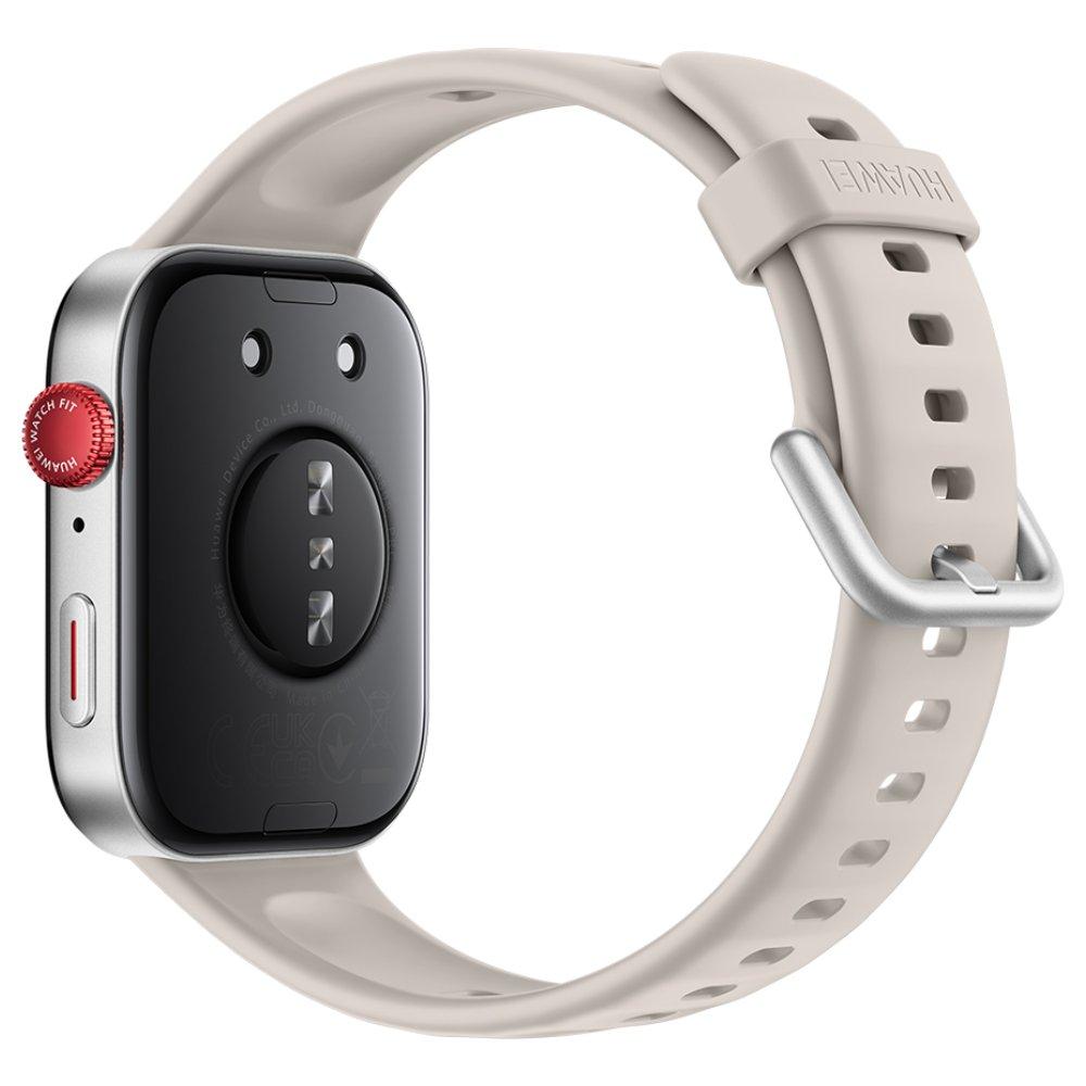 ساعة هواوي فيت 3، هيكل من الألومنيوم، حزام سيليكون أبيض