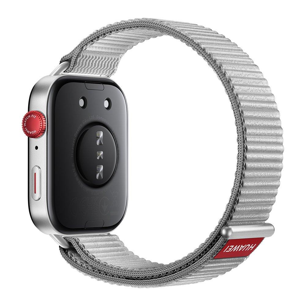 ساعة هواوي فيت 3 هيكل من الألومنيوم وحزام نايلون رمادي