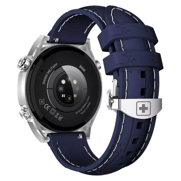 ساعة دوم 3 الذكية من سويس ميليتاري, سوار من السيليكون – أزرق