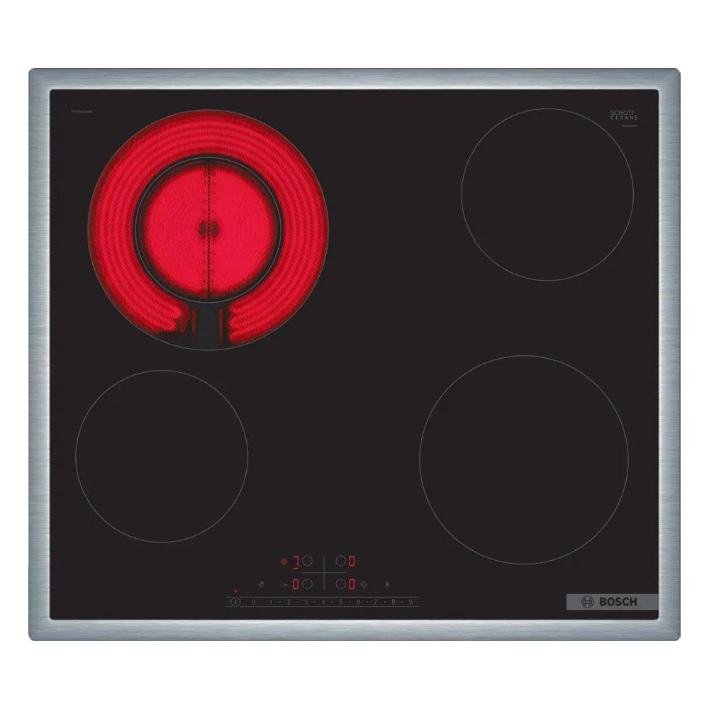 Bosch 60cm Ceramic Built in Electric Hob, 4 Burners, PKF645FA8M – Black