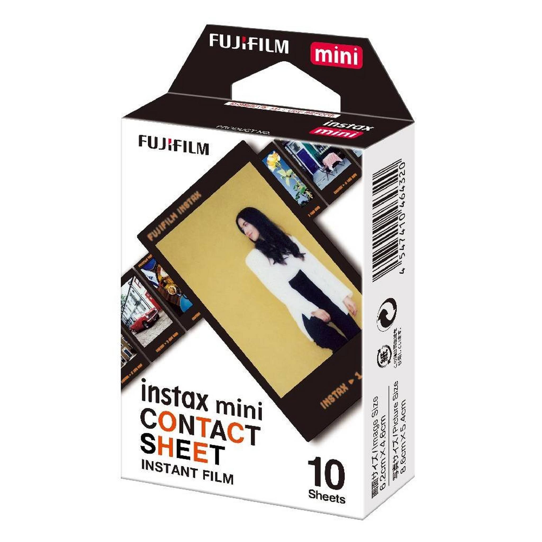 Fujifilm Instax Mini Contact Sheet Film, 10 Sheets,INSTX MINI - CS