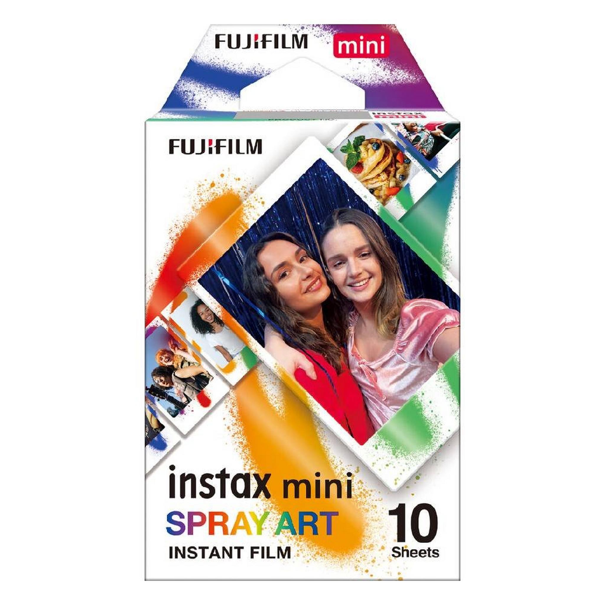 Fujifilm Instax Mini Spray  Art Film, 10 Sheets,INSTX MINI - SA