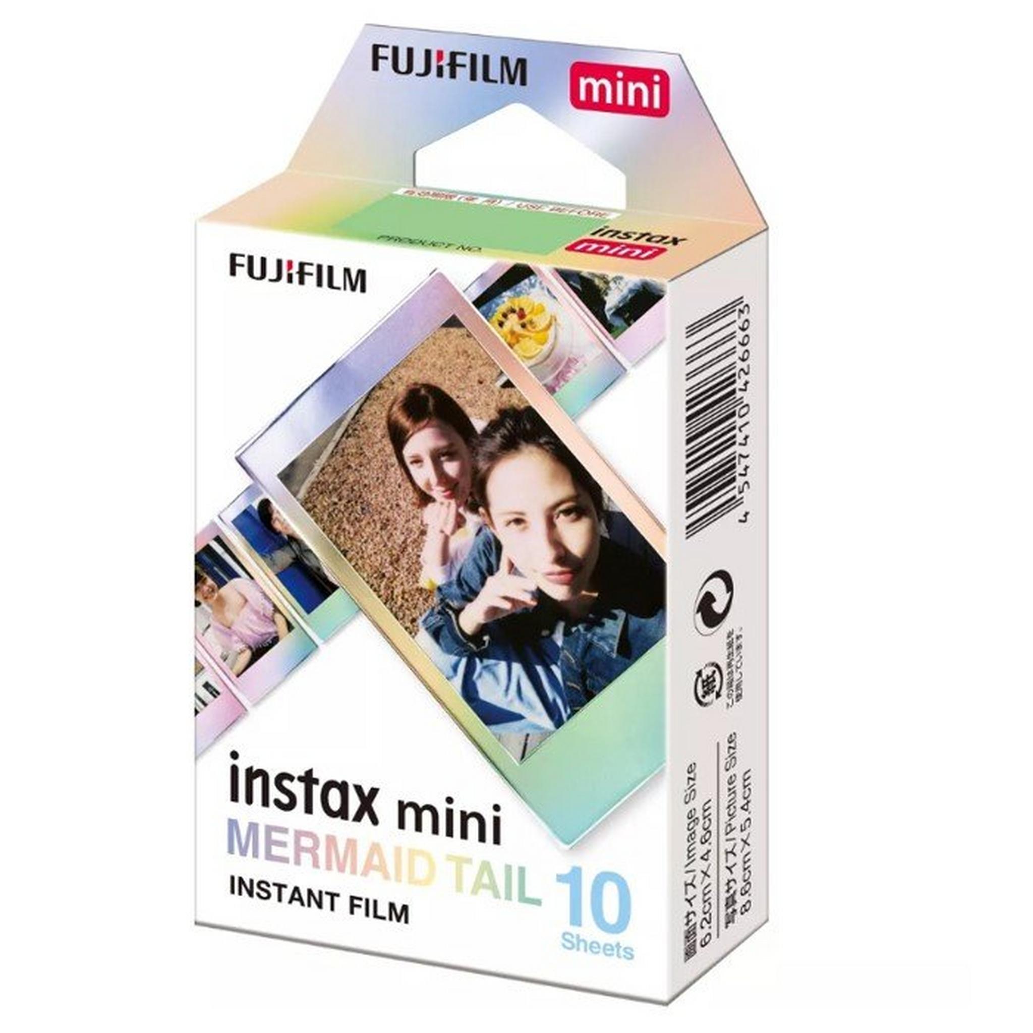 Fujifilm Instax Mini Mermaid Tail Film, 10 Sheets, INSTX MINI - MT