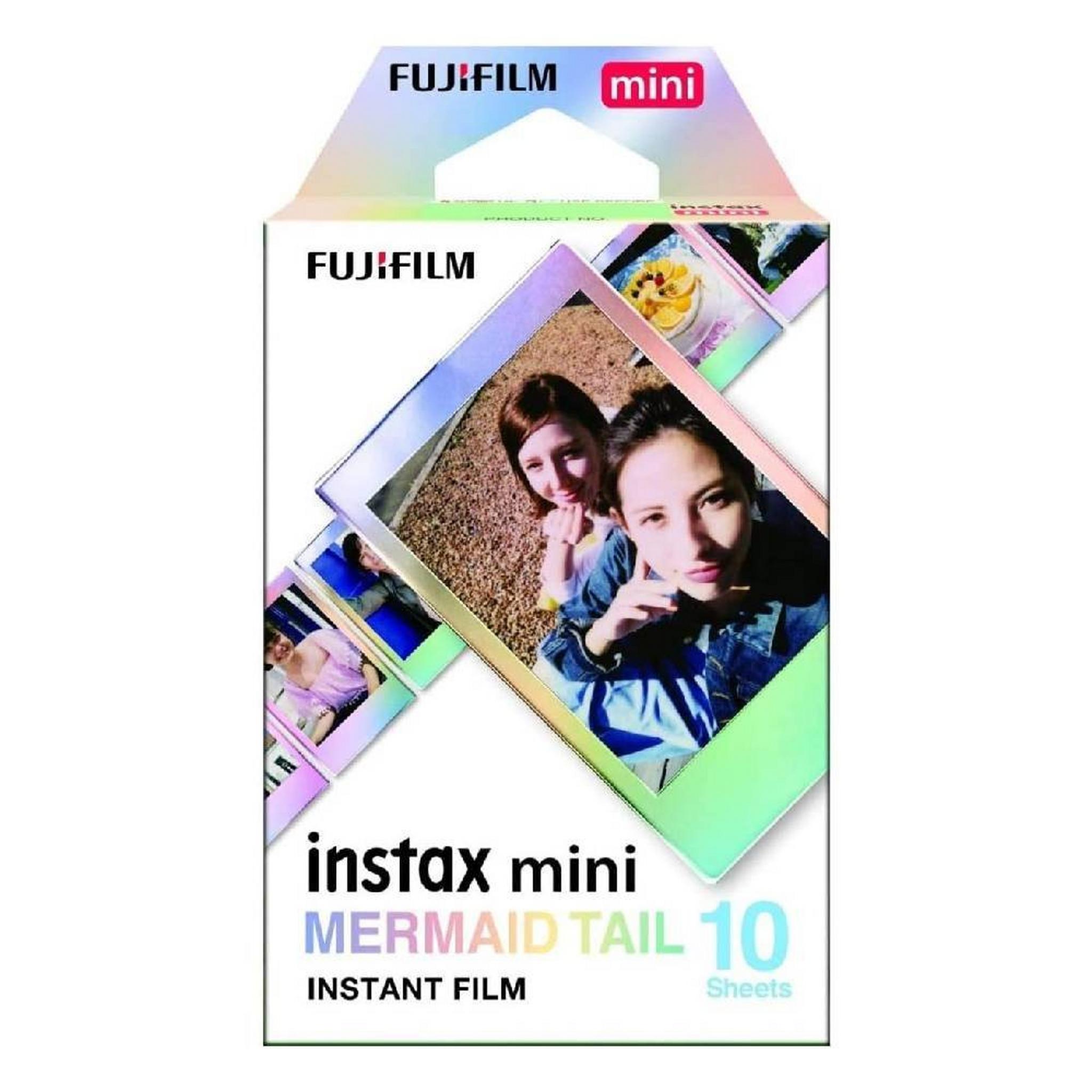 Fujifilm Instax Mini Mermaid Tail Film, 10 Sheets, INSTX MINI - MT