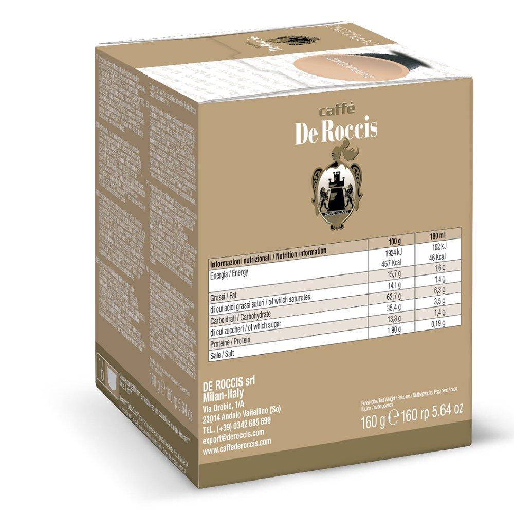 كبسولات قهوة كابتشينو من دي روتشيس، 16 كبسولة، 1ROCC17