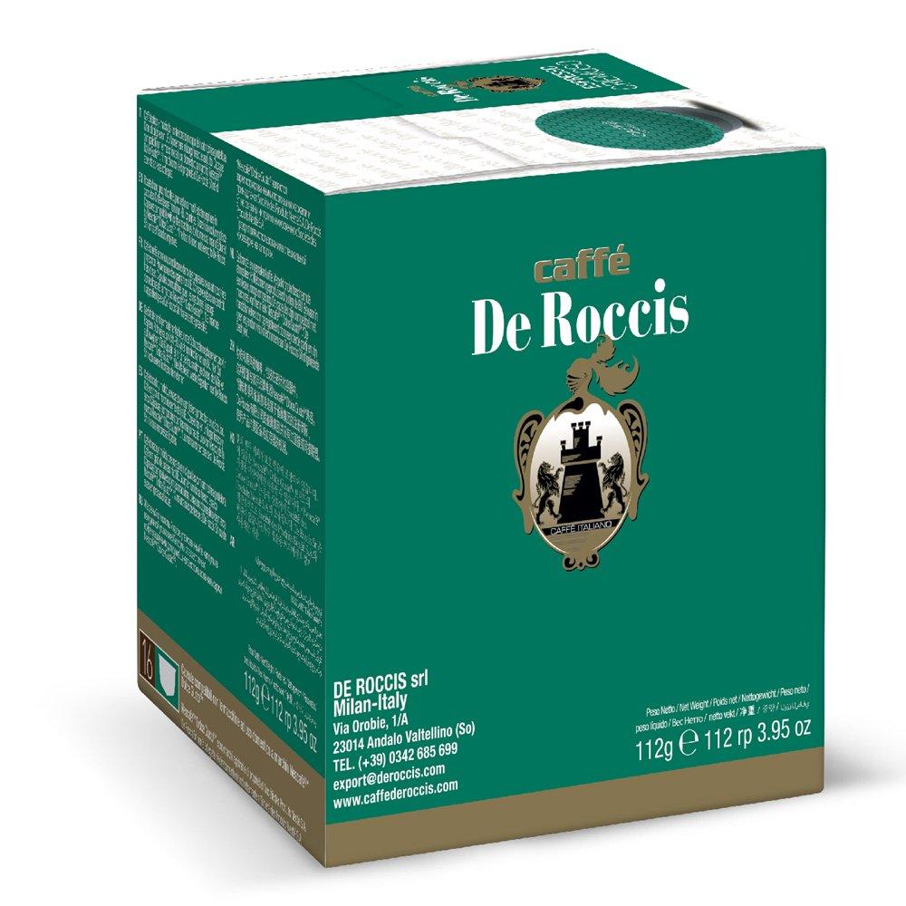 Caffe DE Roccis Dg Espresso Cremoso Coffee 16 Capsule, 1ROCC14