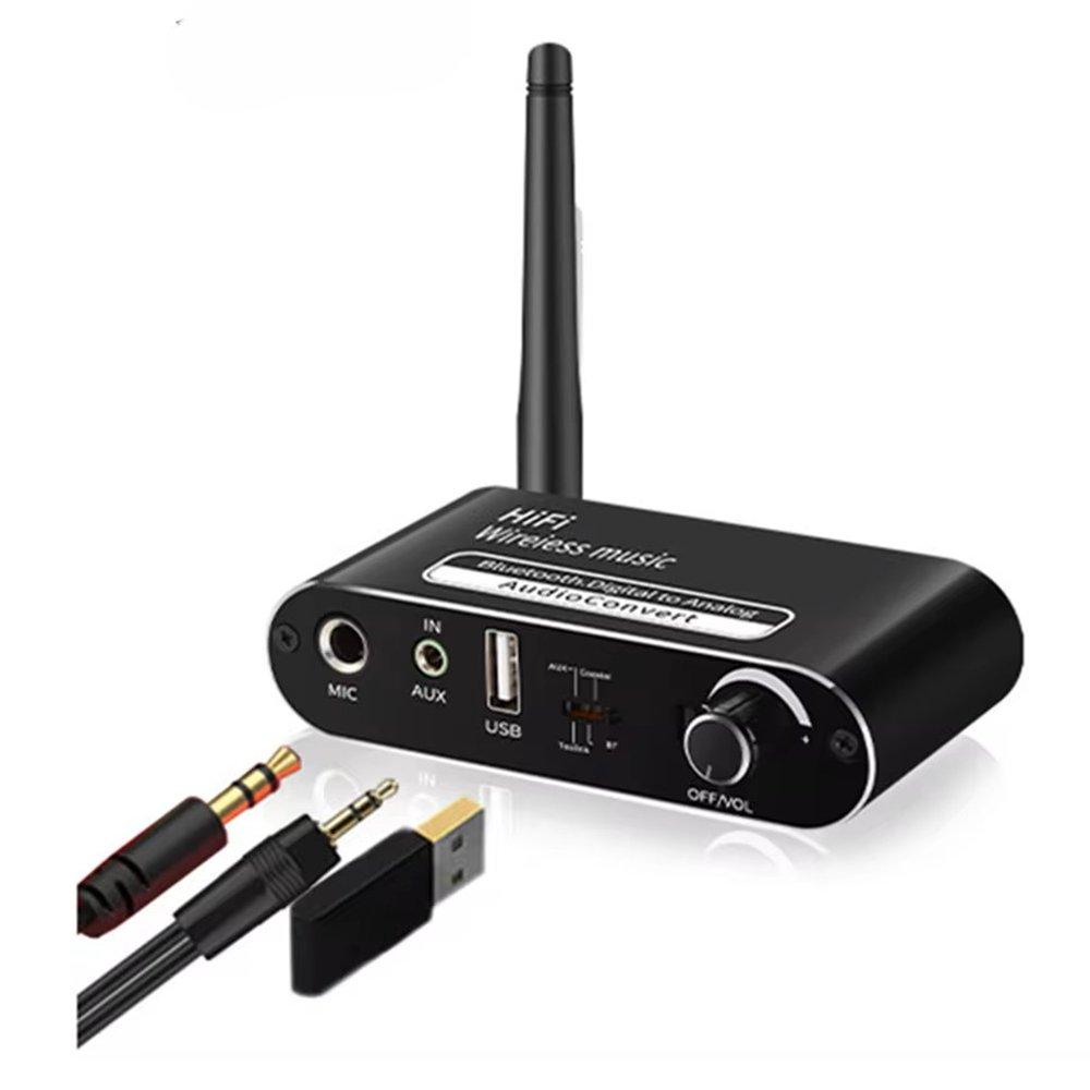 Buy Rtc multifunctional bluetooth 5. 0 receiver and transmitter, 76-4-t02 - black in Kuwait