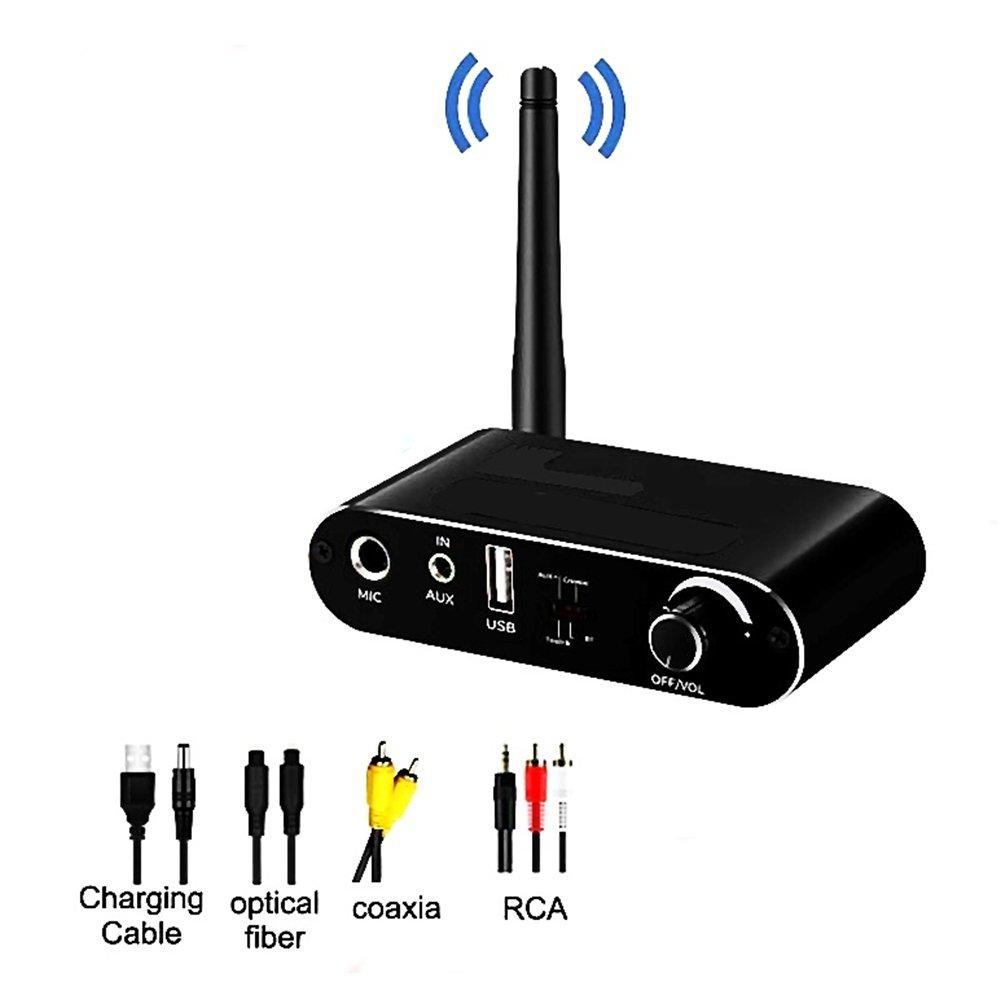 جهاز إرسال واستقبال متعدد الوظائف بخاصية البلوتوث 5.0 من ار تي سي, 76-4-T02 - أسود