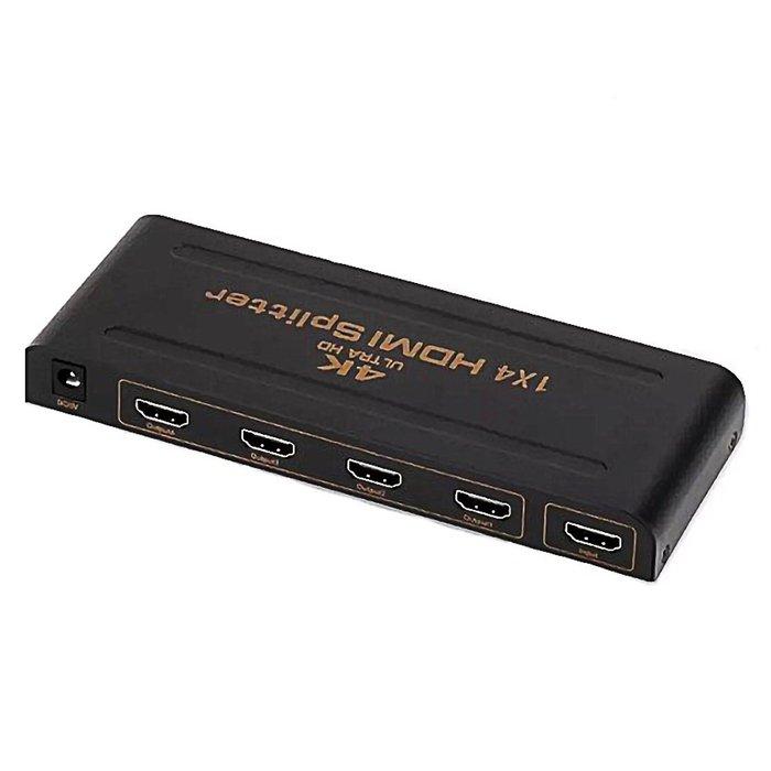 Buy Rtc 4k hdmi splitter 1×4 ports, 76-5-o-7595 – black in Kuwait