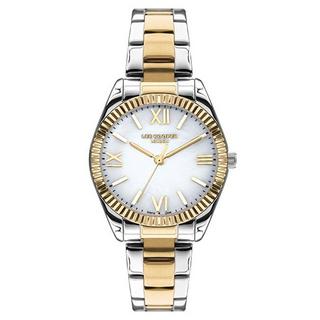 Buy Lee cooper watch for women, analog, 32 mm, metal strap, lc07459. 220 – silver/gold in Kuwait