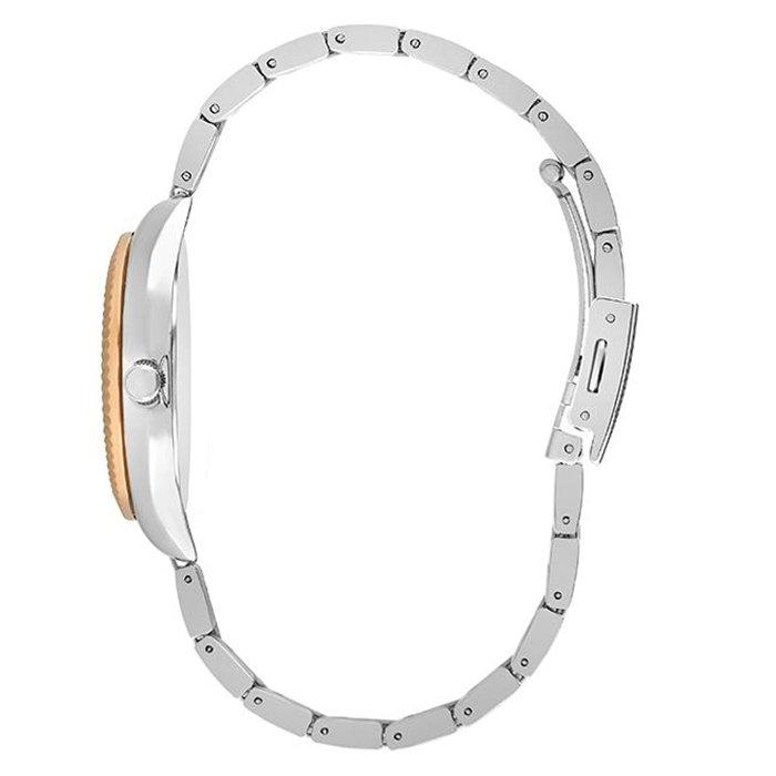 Lee Cooper Watch for Women, Analog, 32 mm, Metal Strap, LC07459.520 – Silver/Rose Gold