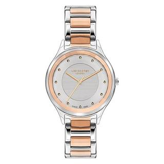 Buy Lee cooper watch for women, analog, 33. 5 mm, metal strap, lc07460. 530 – silver/rose gold in Kuwait