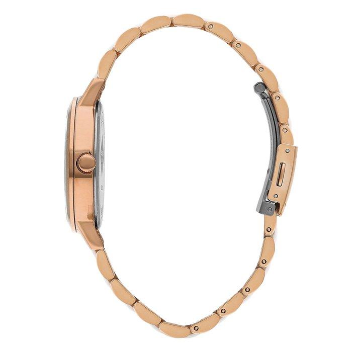 ساعة لي كوبر للنساء, متعددة الوظائف, 33.2 مم, سوار من المعدن, LC07929.430 – أبيض/ذهبي وردي