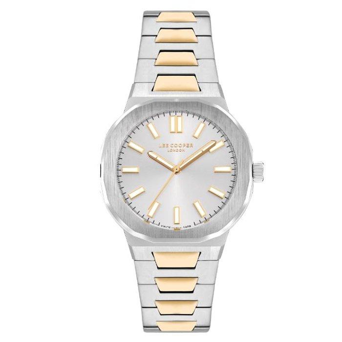 Lee Cooper Watch for Men, Analog, 43 mm, Metal Strap, LC07952.230 – Silver/Gold