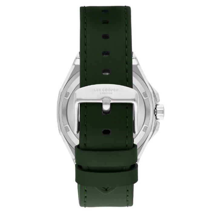 Lee Cooper Watch for Men, Automatic, 43 mm, Leather Strap, LC07978.377 – Green