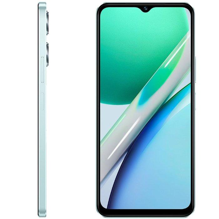 Vivo Y18 Phone, 6.56-inch, 128GB, 6GB RAM, 50MP - Aqua Blue