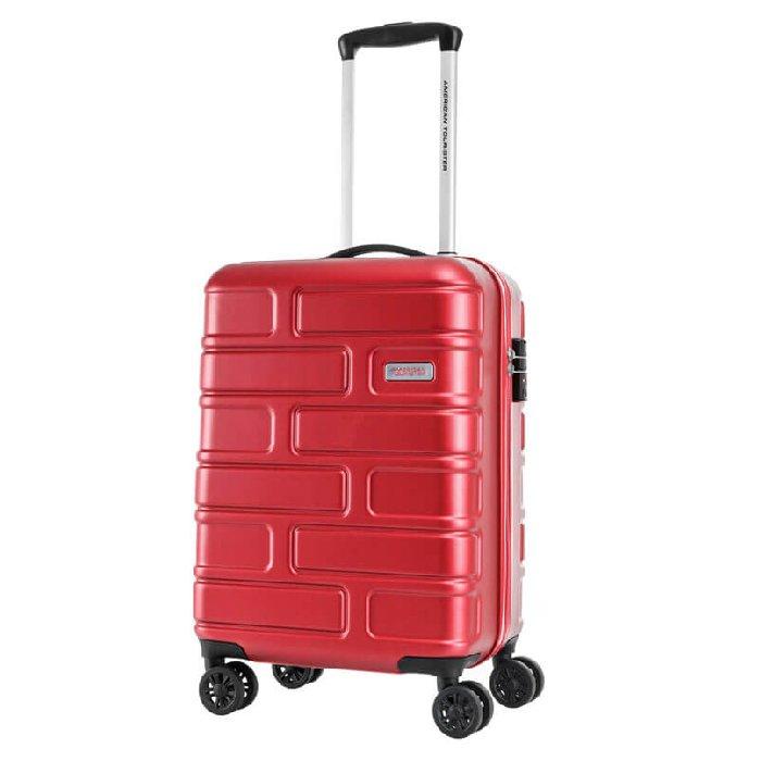 American Tourister Bricklane Hard Trolley Luggage Set of 3, 55+69+80CM, with Backpack GE3X80008- Red