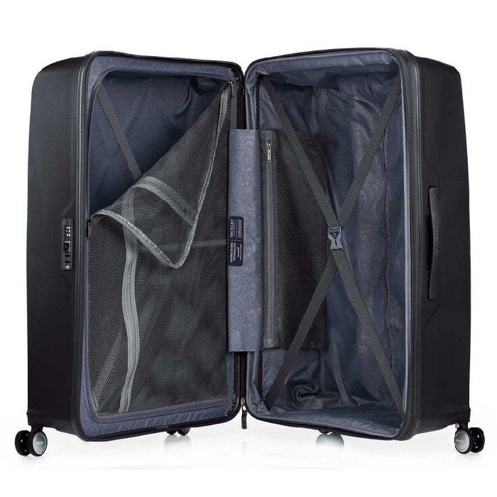 American Tourister  ARGYLE  Hard Trolley Luggage Set of 3, 55+68+81CM, QH7X09006 - Black
