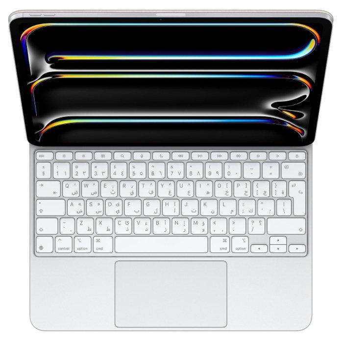 Buy Apple magic english & arabic keyboard for ipad pro 13-inch m4,  mwr43ab/a -white in Kuwait