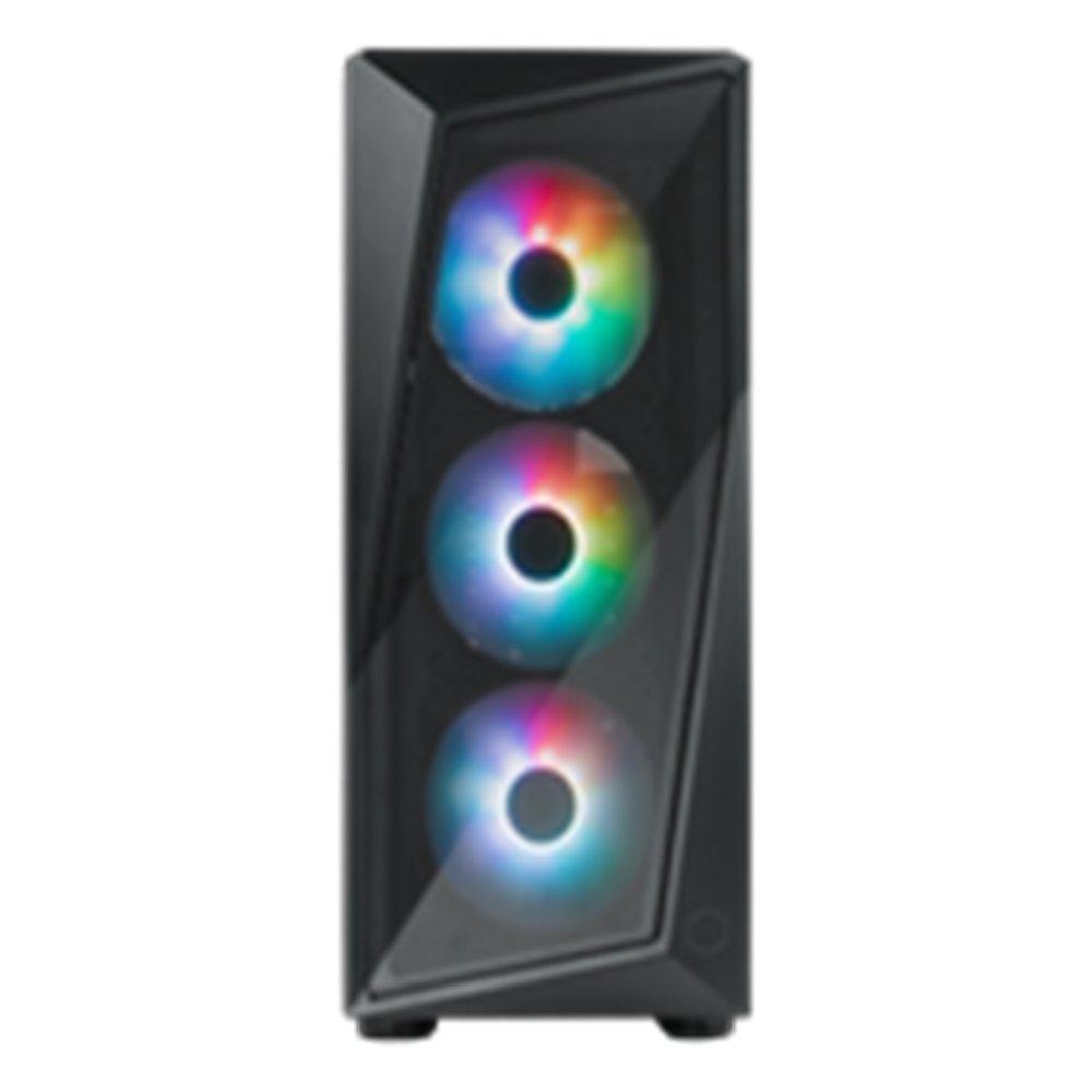 Cooler Master Gaming Desktop, Intel Core i5 12400F, 16GB RAM, 1TB SSD, ZOTAC Gaming Geforce GTX 1650, Windows 11 Pro, S06072 – Black