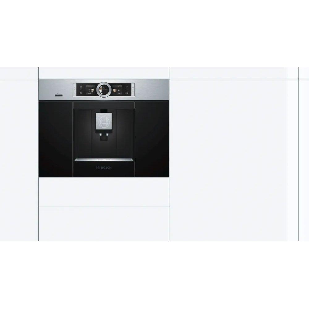 Bosch Series 8 Built-In Fully Automatic Coffee Machine, CTL636ES6 Stainless Steel