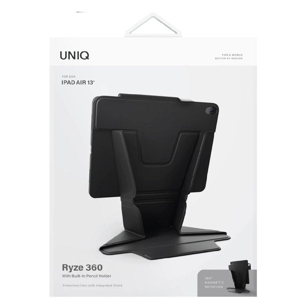 UNIQ Ryze 360 Case with Stand iPad Air, 13-inch, UNIQ-PDA13-R360BLK – Black
