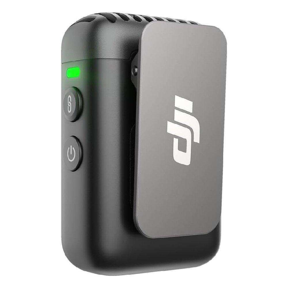 مجموعة مايك مع جهازي إرسال و موصل شبكة و حقيبة شحن من دي جيه آي، DJI-MIC200-S - أسود