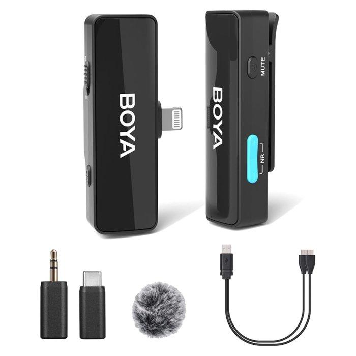 Buy Boya link a1 all in one wireless microphone system – black in Kuwait