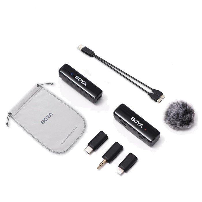 Boya Link A1 All in One Wireless Microphone System – Black