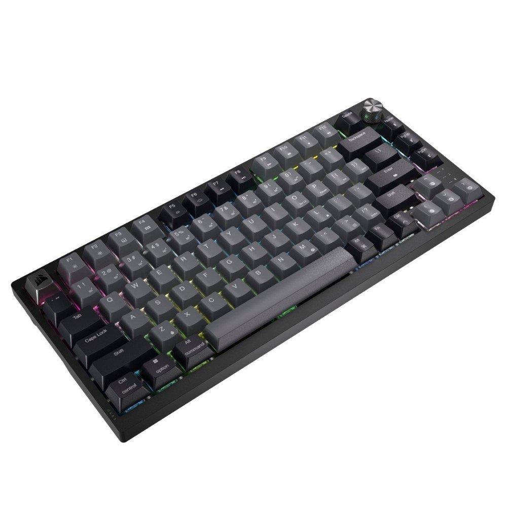CORSAIR K65 Plus Wireless 75% RGB - MLX Red Switch Mechanical Gaming Keyboard, CH-91D401L-NA - Black