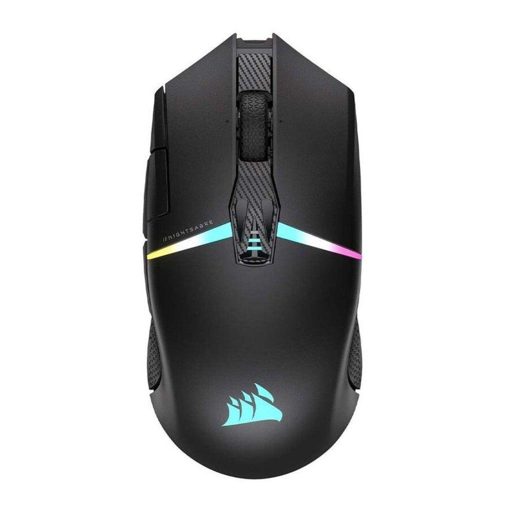 CORSAIR Night Sabre RGB Wireless Gaming Mouse, CH-931B011-AP- Black